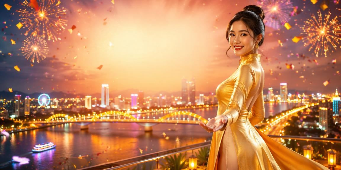 Cảnh sòng bạc trực tuyến tại Đà Nẵng với trang phục áo dài truyền thống