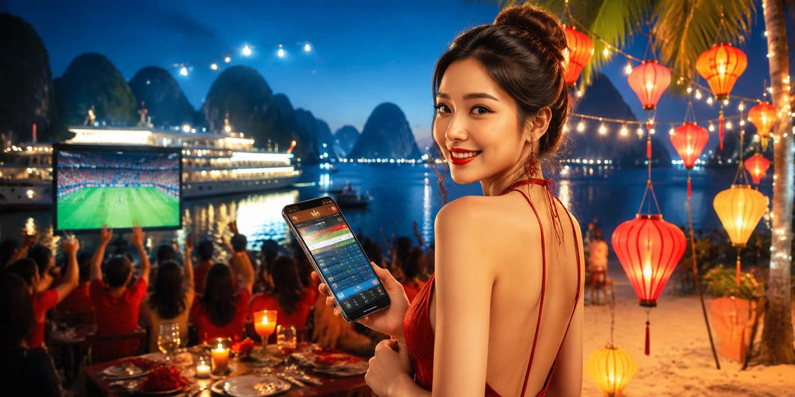 Giao diện theo dõi sự kiện cược thể thao trực tuyến trên màn hình lớn tại Việt Nam